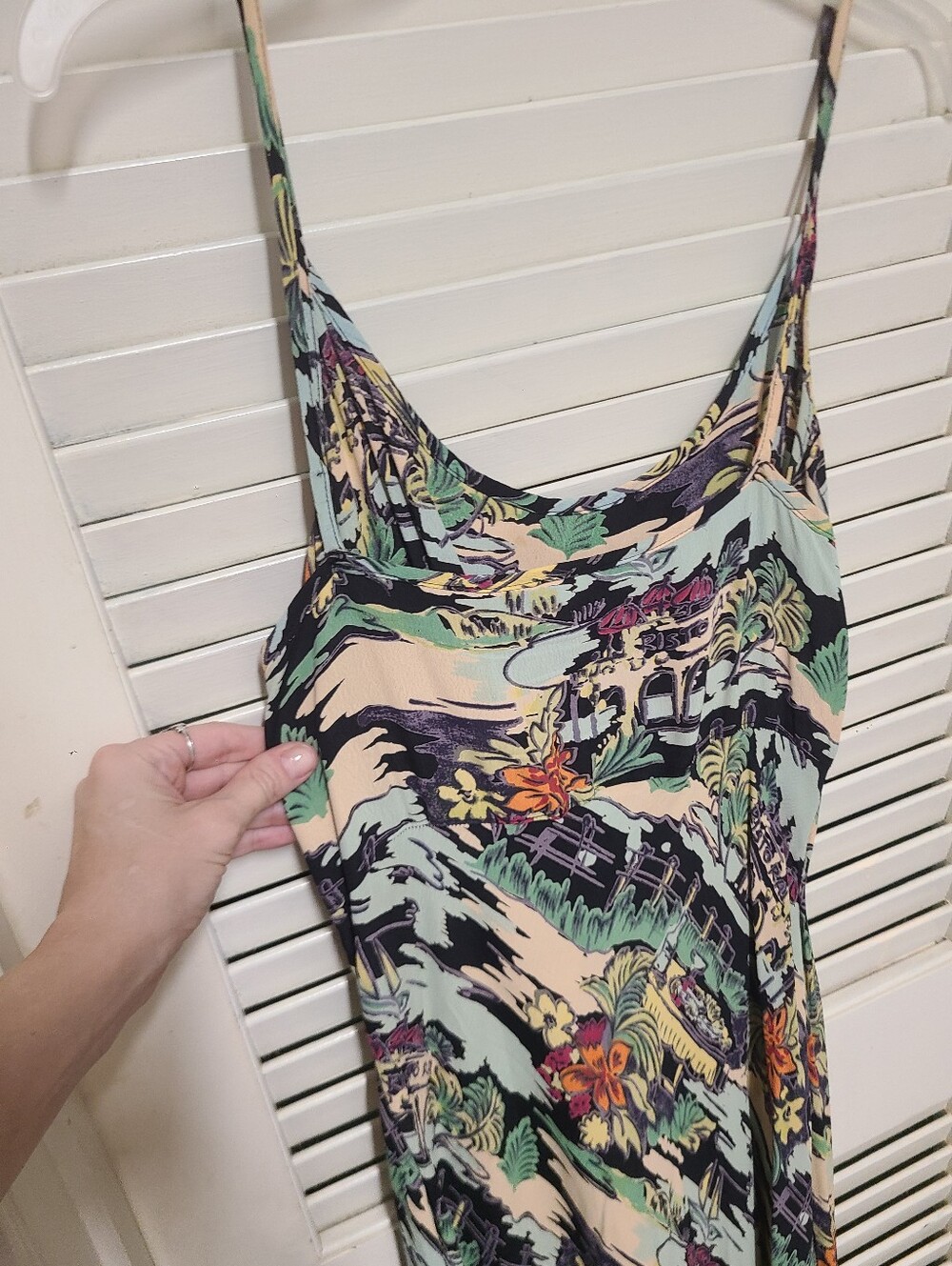 Loco Lindo Tuscan Floral Midi Slip Dress - Picture 3 of 3